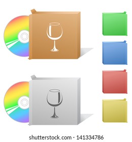 Goblet. Box with compact disc.