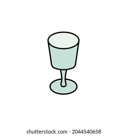 goblet, casual lunch colored icon. Can be used for web, logo, mobile app, UI, UX