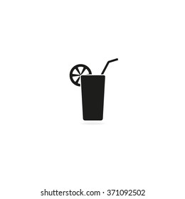 Goblet and cocktail tube icon.