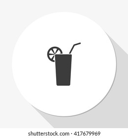 Goblet and cocktail tube icon.