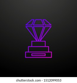 Goblet of diamonds nolan icon. Elements of succes and awards set. Simple icon for websites, web design, mobile app, info graphics