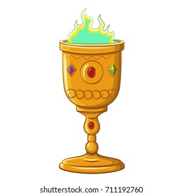 Goblet of Fire. Cartoon style.