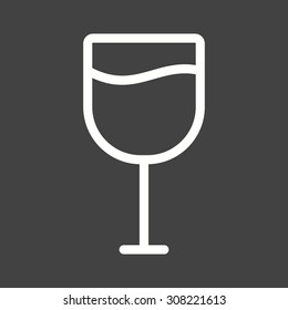Goblet, glass, wine icon vector image. Can also be used for wedding. Suitable for use on web apps, mobile apps and print media.