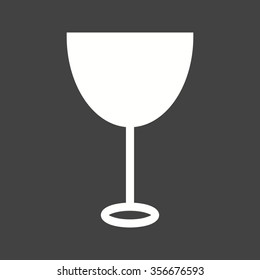 Goblet, glass, wine icon vector image. Can also be used for food iconset. Suitable for use on web apps, mobile apps and print media.