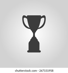 The goblet icon. Achievement symbol. Flat Vector illustration