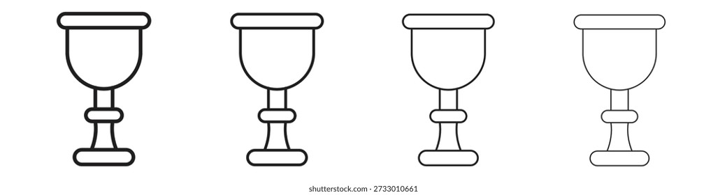 Plantilla de diseño de icono de copa para Web y elemento de interfaz de usuario móvil