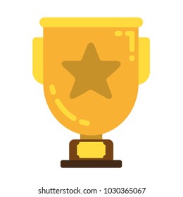Goblet icon on a white background. Flat cartoon style