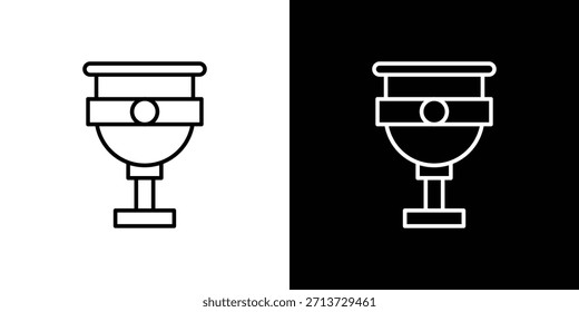 Goblet-Symbol, Umriss, Vektorzeichen, Logo-Design herunterladen