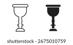 Goblet icon vector design, perfect for website ui designs