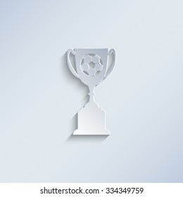 Goblet - paper vector icon