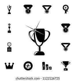 goblet with shine icon. Detailed set of Sucsess and awards icons. Premium quality graphic design sign. One of the collection icons for websites, web design, mobile app on white background