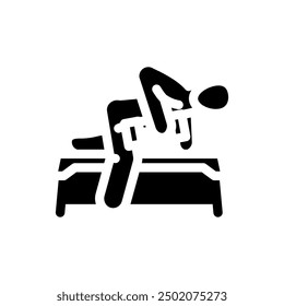 goblet squats fitness exercise leg glyph icon vector. goblet squats fitness exercise leg sign. isolated symbol illustration