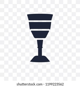 Goblet transparent icon. Goblet symbol design from Religion collection. Simple element vector illustration on transparent background.