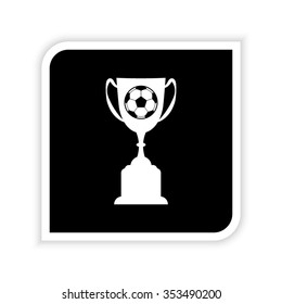 Goblet  - white vector icon