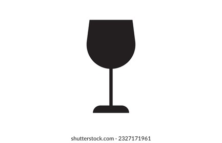 Goblet para vino y bebidas. Aislado sobre fondo blanco. Ilustración vectorial.