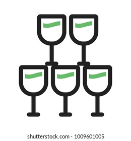 Goblets, glass, wine