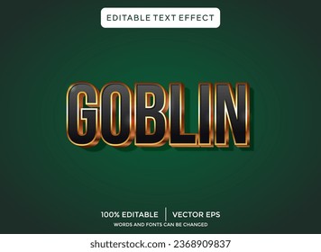 goblin 3D text effect template