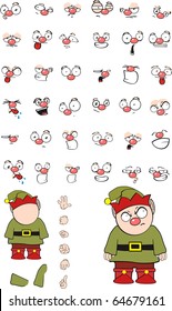 goblin cartoon set in vector format very easy to edit