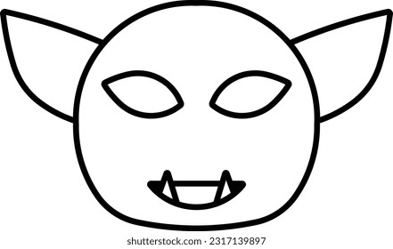 goblin corpse bacteria horror monster Outline