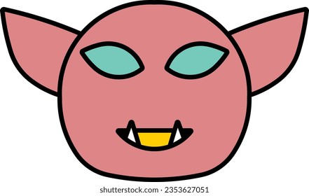 goblin corpse bacteria horror monster Outline