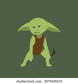 goblin flat illustration and image