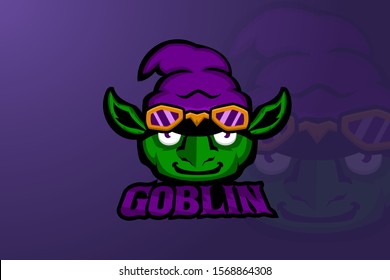 Goblin head E sports logo
