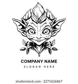 Goblin illustration Logo is a distinctive and eye-catching option for businesses or organizations looking to create a memorable brand identity