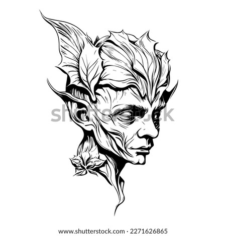 Goblin illustration Logo is a distinctive and eye-catching option for businesses or organizations looking to create a memorable brand identity