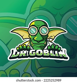 goblin mascot esport logo illustration