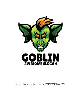 goblin mascot illustration logo design