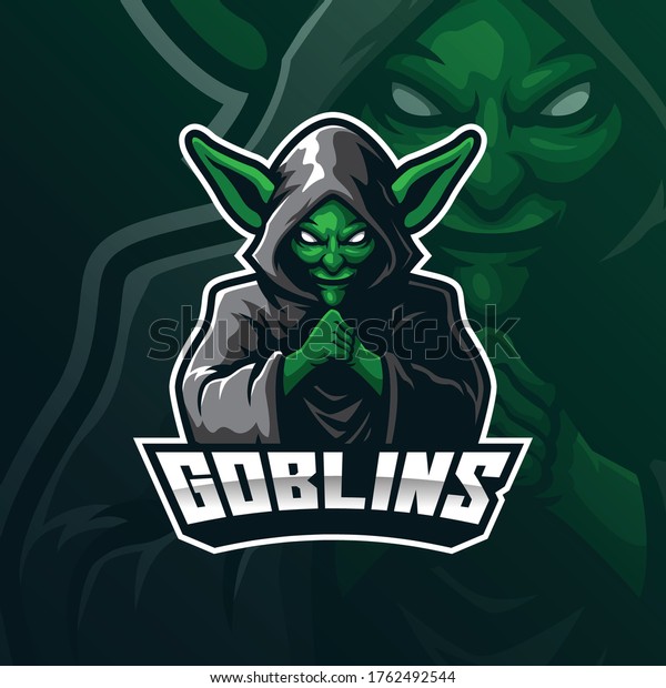 goblin mascot logo design vector\
with modern illustration concept style for badge, emblem and tshirt\
printing. goblin illustration for sport and esport\
team.