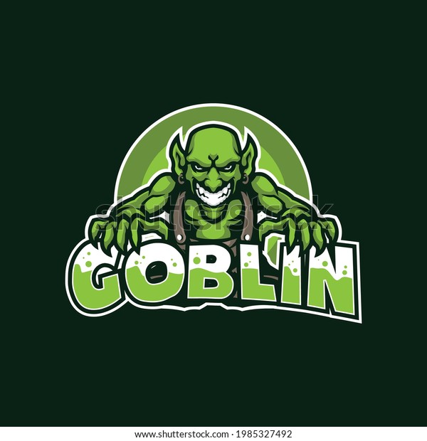 Goblin mascot logo design\
vector with modern illustration concept style for badge, emblem and\
t shirt printing. Smart goblin illustration for sport and esport\
team.