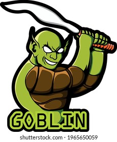 Goblin Mascot Logo Vector Art Stock Vector (Royalty Free) 1965650059 ...