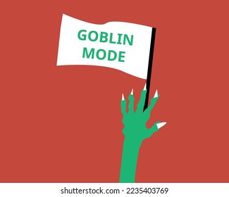 goblin mode or state of not caring or being a slob and giving up