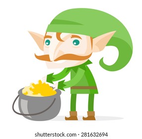 a goblin with a pot of gold