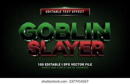 goblin slyer text effect graphic style