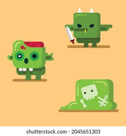 Goblin, Zombie and Slime Character Design