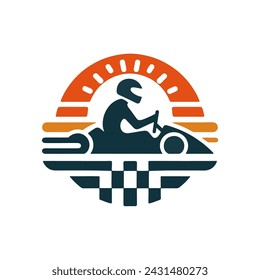 GOCART RACER LOGO SIDE VIEW