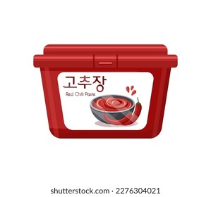 Gochujang, korean red chilli paste. Translation : Gochujang