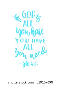 God All You Have You Have Stock Vector (Royalty Free) 519169690 ...