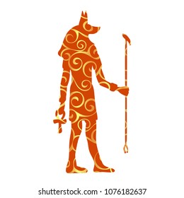 God Anubis egypt egyptian pattern silhouette ancient egypt