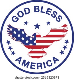 God Bless America, American Flag, American Heart, Honoring All Who Served, Patriotic, In Honor of our Heroes, Military, Soldier, American Star, Veteran, Veterans Day, Stripes, USA, Eagle, Vector, Logo