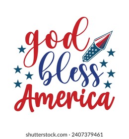 God bless America Design.t-shirt design. svg