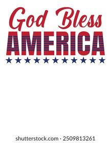 God bless America Graphic Design