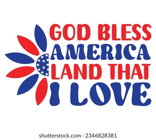 god bless america land  that i love svg, god bless t shart, america svg,
 Sunflower SVG, Commercial use svg