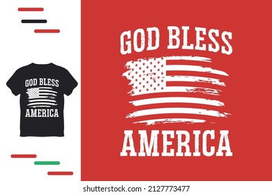 God bless America t shirt design