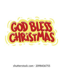Guter Segen Weihnachten Zitat Typografie Design Grafik Vektorgrafik