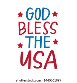 God Bless United States America Stock Vector (Royalty Free) 1440661997