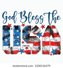 God Bless The USA , American Flag , USA , Blessed America , 4th Of July, Independence Day, American