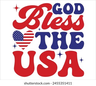 God Bless the USA T-shirt, 4th Of July T-shirt, All American Mom, Independence day, American Girl, Happy 4th Of July, America shirt, Usa Flag, All American T-shirt, Cut File for Cricut